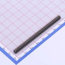 X4621WVS-2x39I-C40D64 排针 2mm 2x39P 立贴 方针