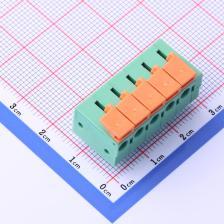 JL142R-50805GA1 弹簧式接线端子 5.08mm 每排P数:5 排数:1 绿色