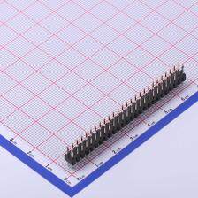 X6521WV-2x26H-C30D60 排针 2.54mm 2x26P 直插 方针 高镀金 抗氧