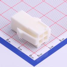 HX41406-4R 压线端子胶壳 4.14mm 2x2P 母胶壳 白色 mini-univers