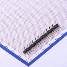 X6511WR-22H-C30D60R2 排针 2.54mm 1x22P 弯插 方针 高镀金 抗氧