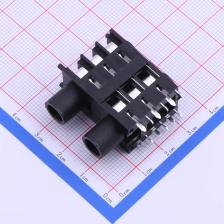 PJ-625FK 音频连接器 6.35mm耳机座 双声道 全塑胶 无牙 双层 间