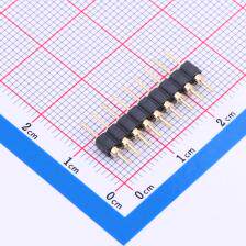 PZ254-1-09-Z-C 排针 2.54mm 1x9P 直插 圆针