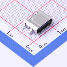 TYPE-C 6P CB0.8(073) USB连接器 Type-C 母座 沉板