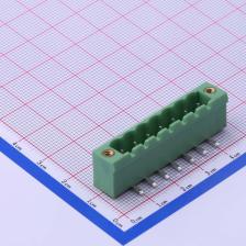 DB2ERMF-5.08-7P-GN 插拔式接线端子 板端/插座-闭口 5.08mm 排数