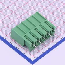 KF2EDGSV-7.62-5P 插拔式接线端子 板端/插座-闭口 7.62mm 排数:1