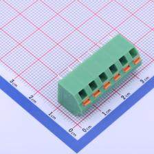 KF250NH-5.08-6P 弹簧式接线端子 5.08mm 每排P数:6 排数:1