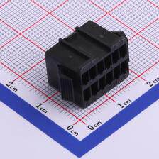 HX25022-2x6PN 压线端子胶壳 2.5mm 2x6P 公胶壳 黑色