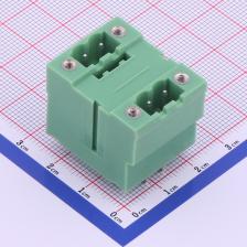 KF2EDGVHM-5.08-2*2P 插拔式接线端子 板端/插座-闭口 5.08mm 排