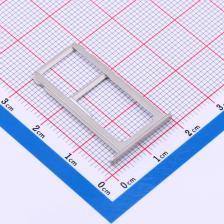 MCS-302S-KT1W SIM卡连接器 三选二一体式卡托 白色