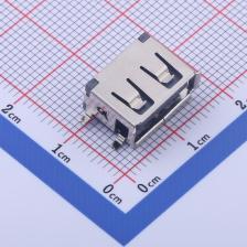 915-112A2028S10101 USB连接器 Type-A 母座 卧贴 短体四脚全贴有