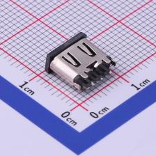 918-418K2022Y40007 USB连接器 Type-C 母座 直插 不锈钢有弹