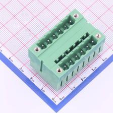 KF2EDGVHM-5.0-2*6P 插拔式接线端子 板端/插座-闭口 5mm 排数:2