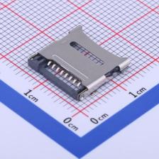 XKTF-1307-18 SD卡连接器 翻盖式 MicroSD卡(TF卡) 卡座