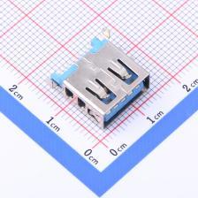 HC-ST-003-008-Z USB连接器 Type-A 母座 卧贴