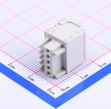 425孔型连接器-防错-05P-2.5mm白灰色 插拔式接线端子 插头 2.5mm