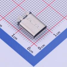 918-418K2022Y40011 USB连接器 Type-C 母座 直插 四鱼叉脚不锈钢