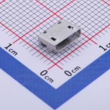 920-A62A2021S10103 USB连接器 Micro-B 母座 卧贴 无边无柱加焊