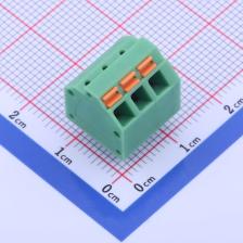 KF250NH-3.81-3P 弹簧式接线端子 3.81mm 每排P数:3 排数:1