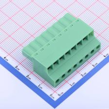 KF2EDGKC-5.08-8P 插拔式接线端子 插头 5.08mm 排数:1 每排P数:8