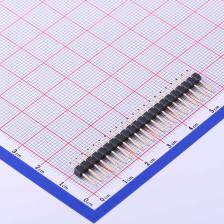 X6511WV-22H-C30D60 排针 2.54mm 1x22P 直插 方针 高镀金 抗氧化