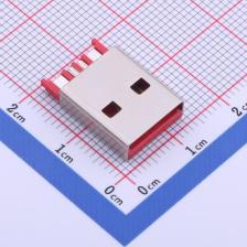 917-111A110DAM0400 USB连接器 Type-A 公头 焊线式 大电流一体式