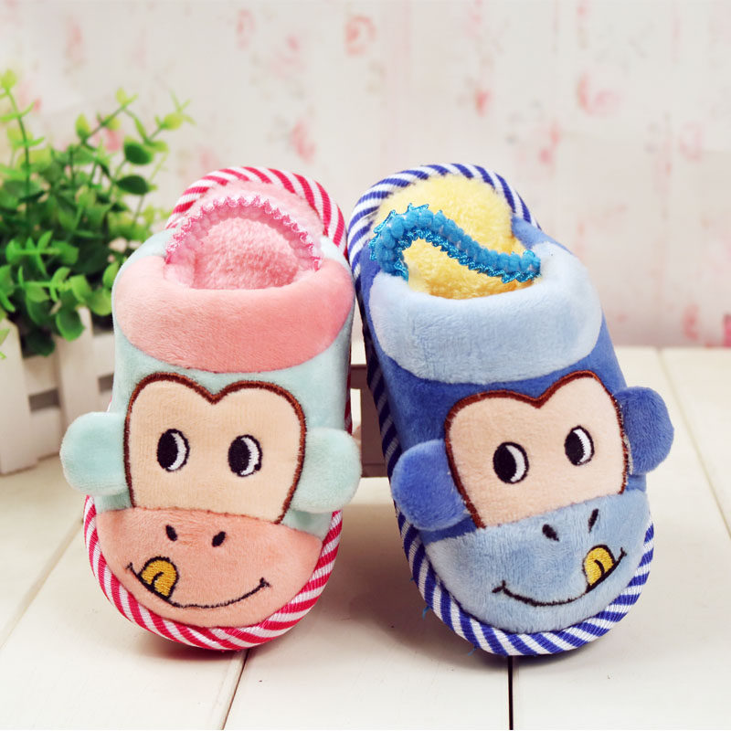 Pantoufles enfants en suède pour hiver - semelle EVA - Ref 1018207 Image 1