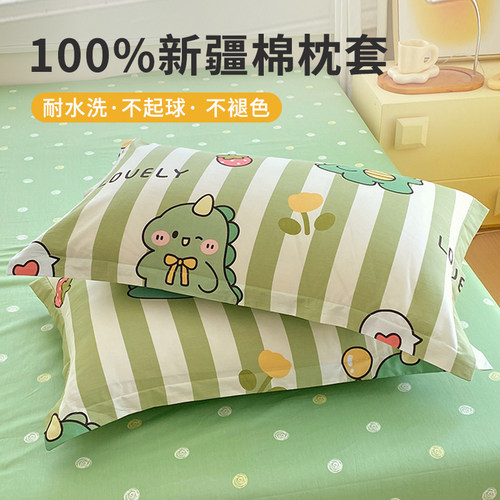 卡通全棉枕头套秋冬季纯棉枕套