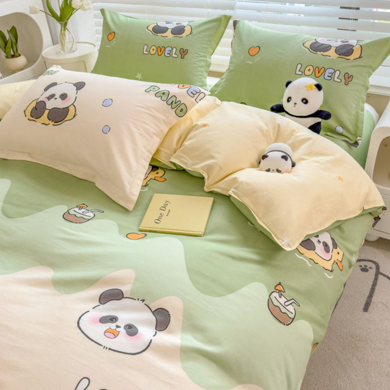 纯棉被套单件冬季卡通100全棉被芯罩150x200x230学生宿舍单人被罩
