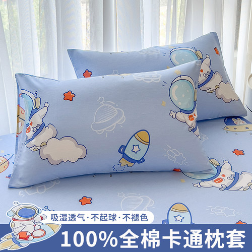 卡通全棉枕套一对装男生