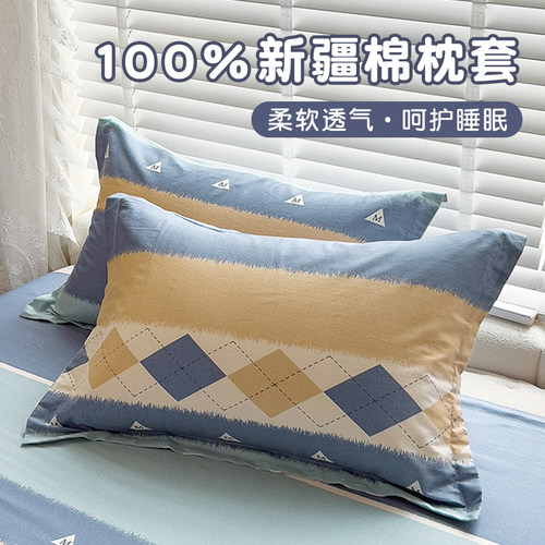 ins纯棉枕套一对装家用枕头套