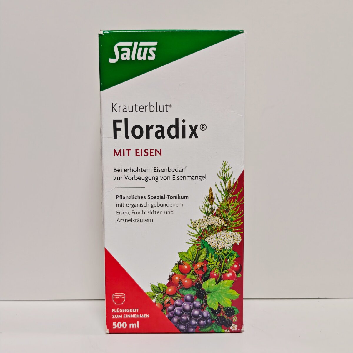 现货SALUS莎露斯德国铁元补血补铁孕妇补铁贫血二价铁口服液500ml
