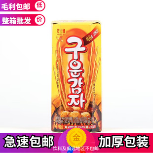 整箱批韩国进口休闲零食品海太碳烤薯条大薯棒烤土豆棒108g