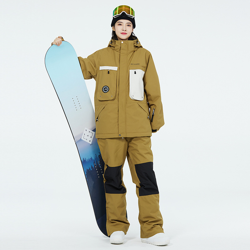 单双板滑雪服套装保暖防水加厚