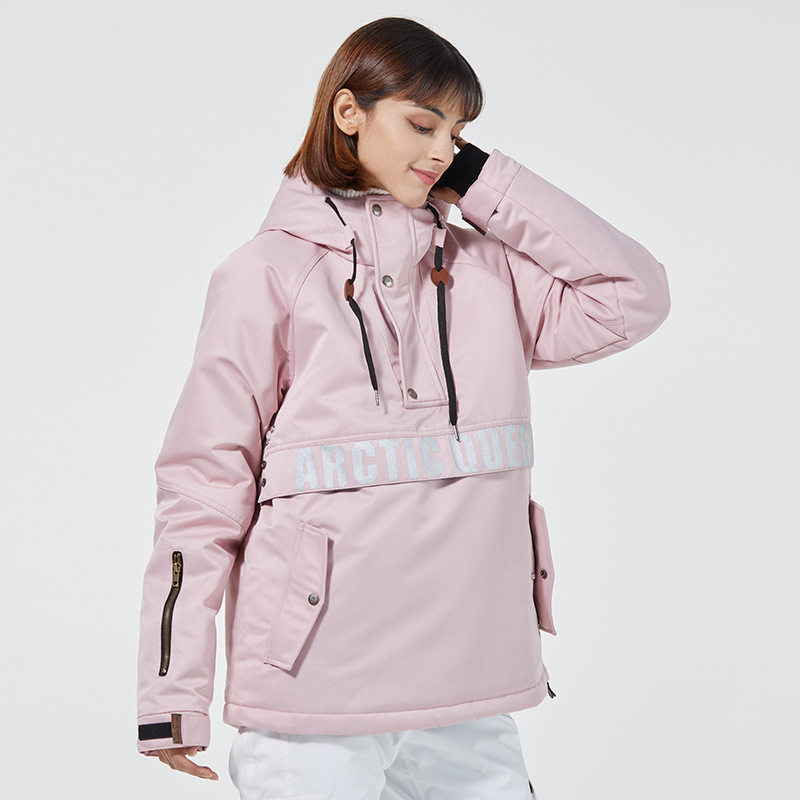 滑雪帽衫滑雪服女男情侣款单板滑雪衣保暖加厚滑雪服帽衫
