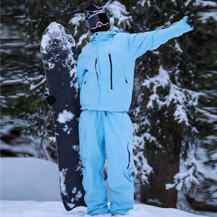 滑雪服男女套装冬季保暖防风防水单板双板滑雪衣裤滑雪服套装