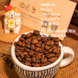 西达摩alo阿洛村咖啡豆 埃塞俄比亚班莎产区日晒手冲冷萃咖啡豆