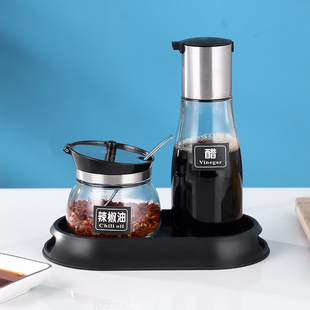 调味醋壶辣椒罐套装 304不锈钢商用餐厅创意酱油瓶醋瓶饭店用高档