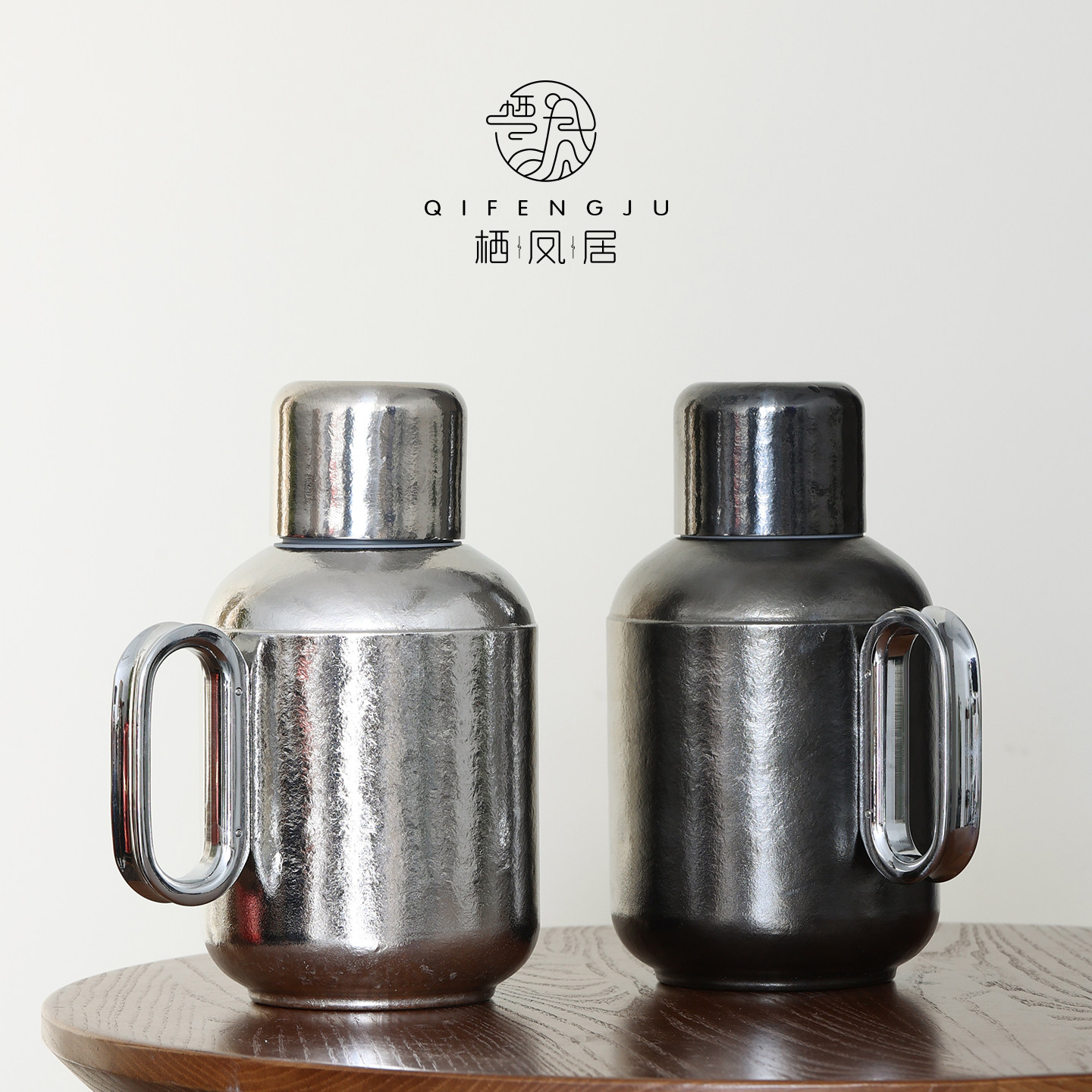 栖凤居纯钛保温壶银色家用大容量暖水壶温显便携焖茶壶热水瓶,餐饮具,保温壶,淘宝优惠券,粉丝福利购,淘宝优惠卷