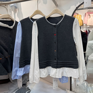 独特漂亮薄款针织衫女款2026年新款春装高级感超好看的衬衫可外穿