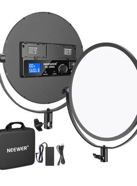 纽尔（NEEWER）圆形面板灯360度旋转环形摄影灯补光灯人像拍摄灯