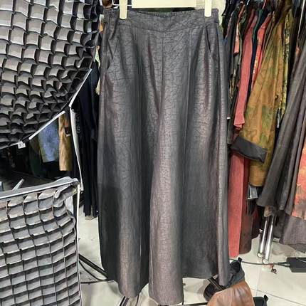 定制黑龟阔腿裤1129，不支持7天无理由