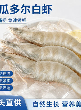 进口厄瓜多尔白虾4050盐冻锁鲜