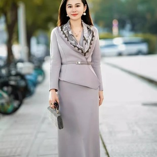 灰紫色HK3020W 15小时2024秋冬新款 空气棉套装