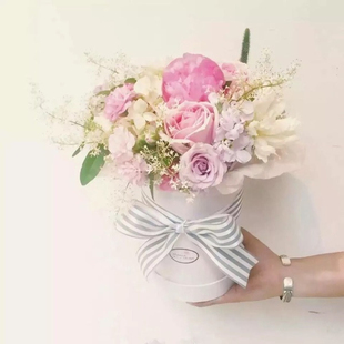 小号抱抱桶鲜花盒子空盒花束礼品包装盒花桶花店包装资材