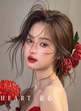 TM｜康康老师同款大丽花红色敬酒服造型