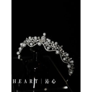 TM｜A17韩式波浪珍珠巴洛克小冠