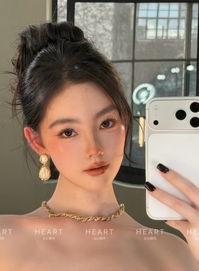 TM｜高智感金色敬酒服礼服搭配（项链+耳饰