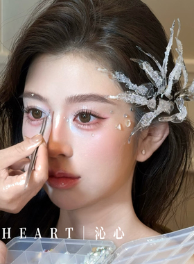 T M｜D16手工水凝胶水晶康康老师大课同款新娘头饰