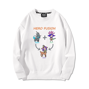 英雄LOL联盟妮蔻莉莉娅人马周边秋冬情侣加绒卫衣服宽松男装潮牌